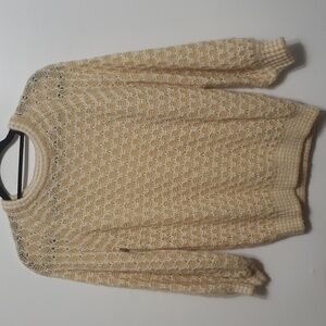 Lilly Pulitzer Caravelle Two Tone Textural Sand Bar Honeycomb Sweater